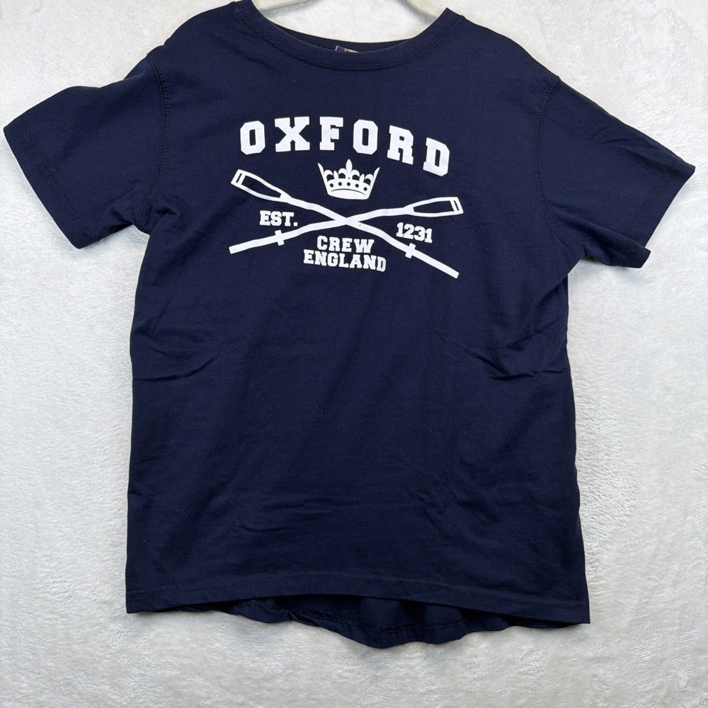 Oxford University Rowing Crew England T Shirt Navy Size L